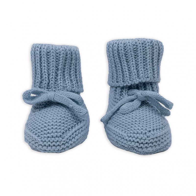 newborn slofjes Knit Blue Fogg