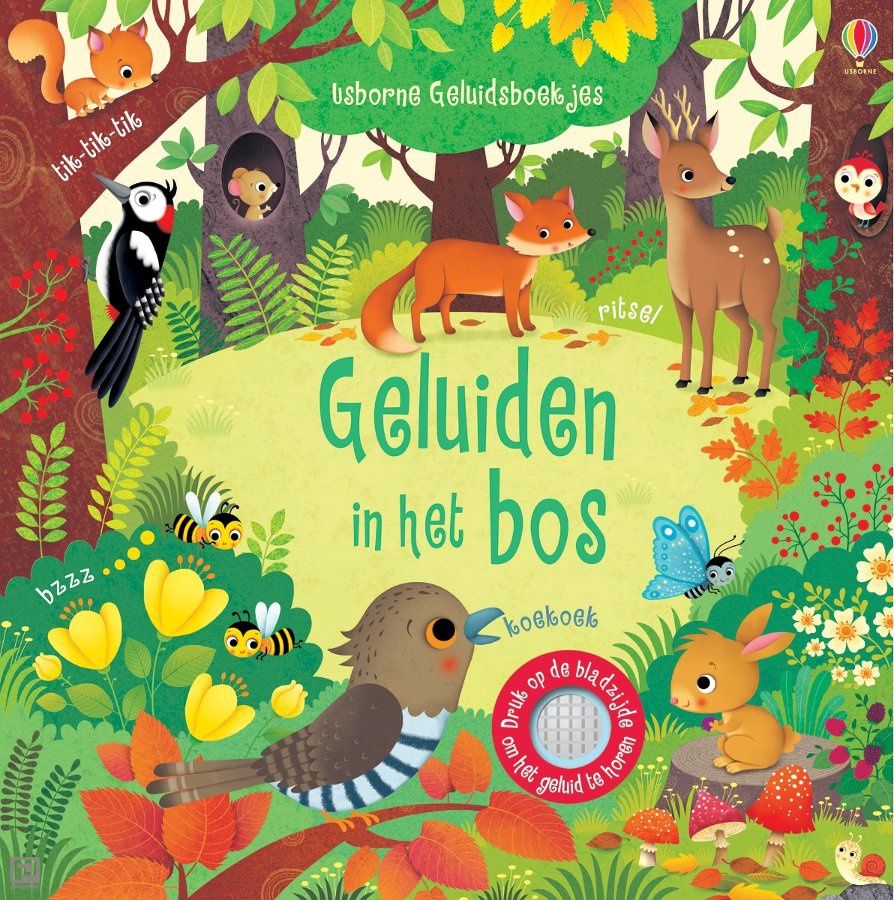 Geluidsboekje – Geluiden in het bos - Usborne Geluidsboekjes