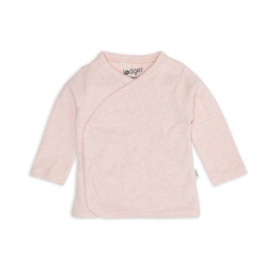 Lodger Topper Melange Tan overslagshirtje baby