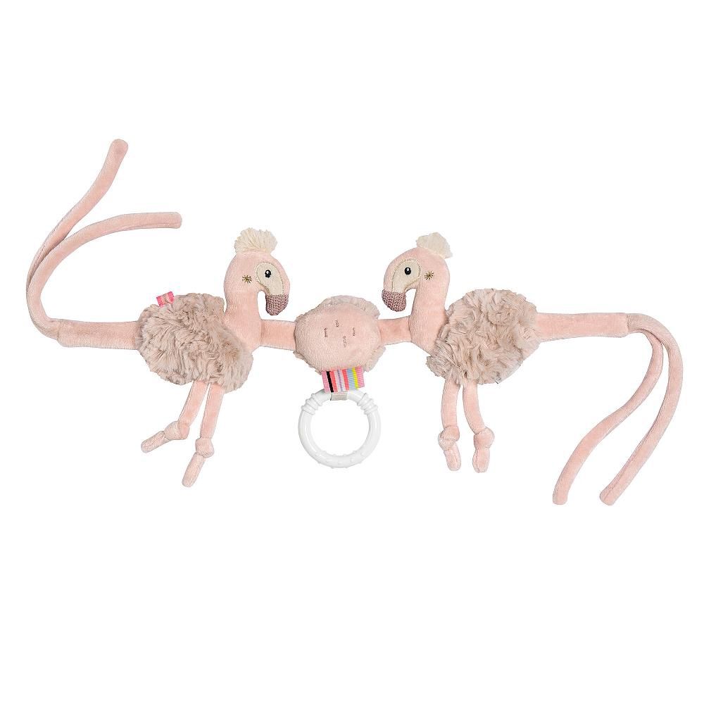 Lazy, Crazy, Pink - Pram chain flamingo