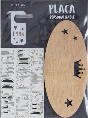 Naambordje Houtkleurig Kinderkamer 