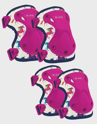 Micro Step knie- en elleboogbeschermers eenhoorn – maat S 3–7 jaar