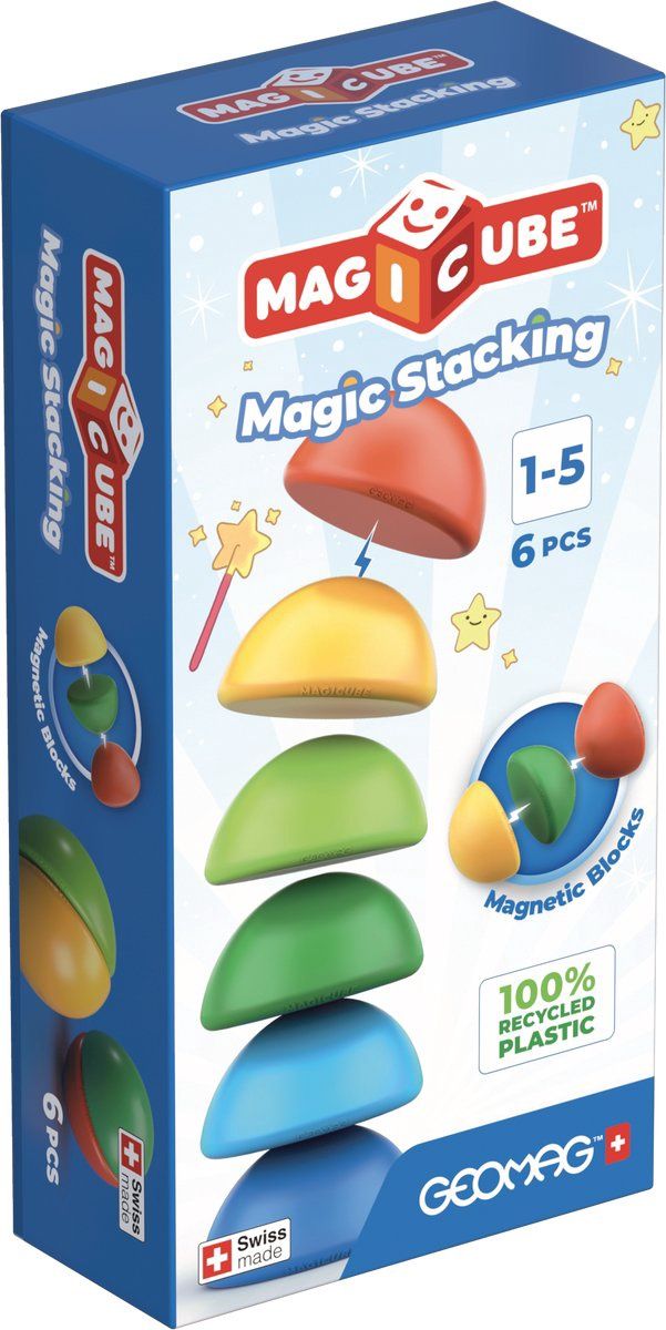 Geomag Magicube blocks recycled – 6 stuks
