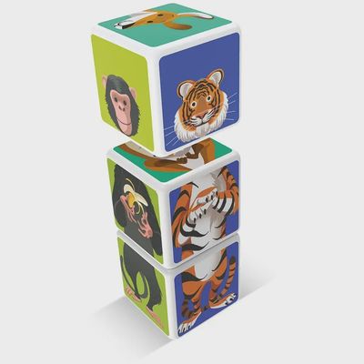 Geomag Magicube Mix &amp; Match Animals magnetisch speelgoed