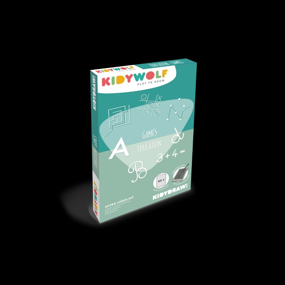 Kidywolf Kidydraw Mini Refill Games &amp; Education (30 kaarten)