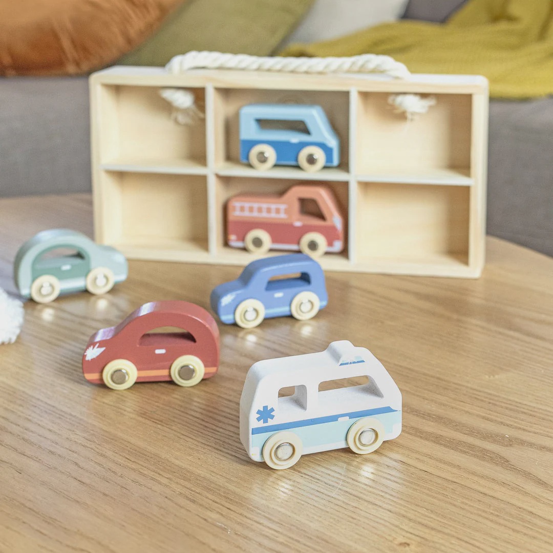 Speedy Monkey Koffer Display met 6 Auto's