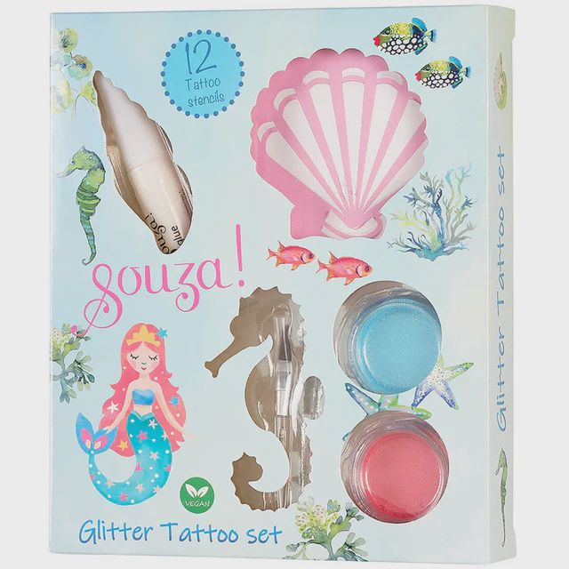 Souza glitter tattoo set zeemeermin