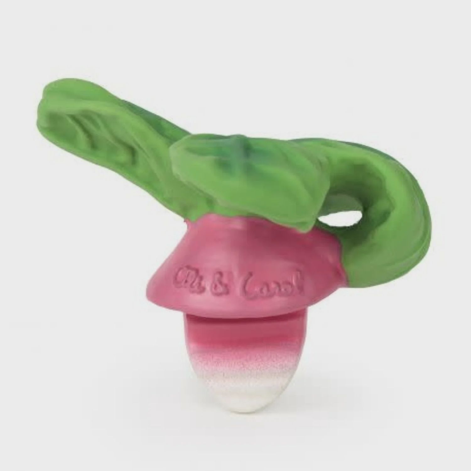 Oli &amp; Carol bijtspeeltje Ramonita the Radish – natuurlijk rubber bad- en zintuigspeelgoed