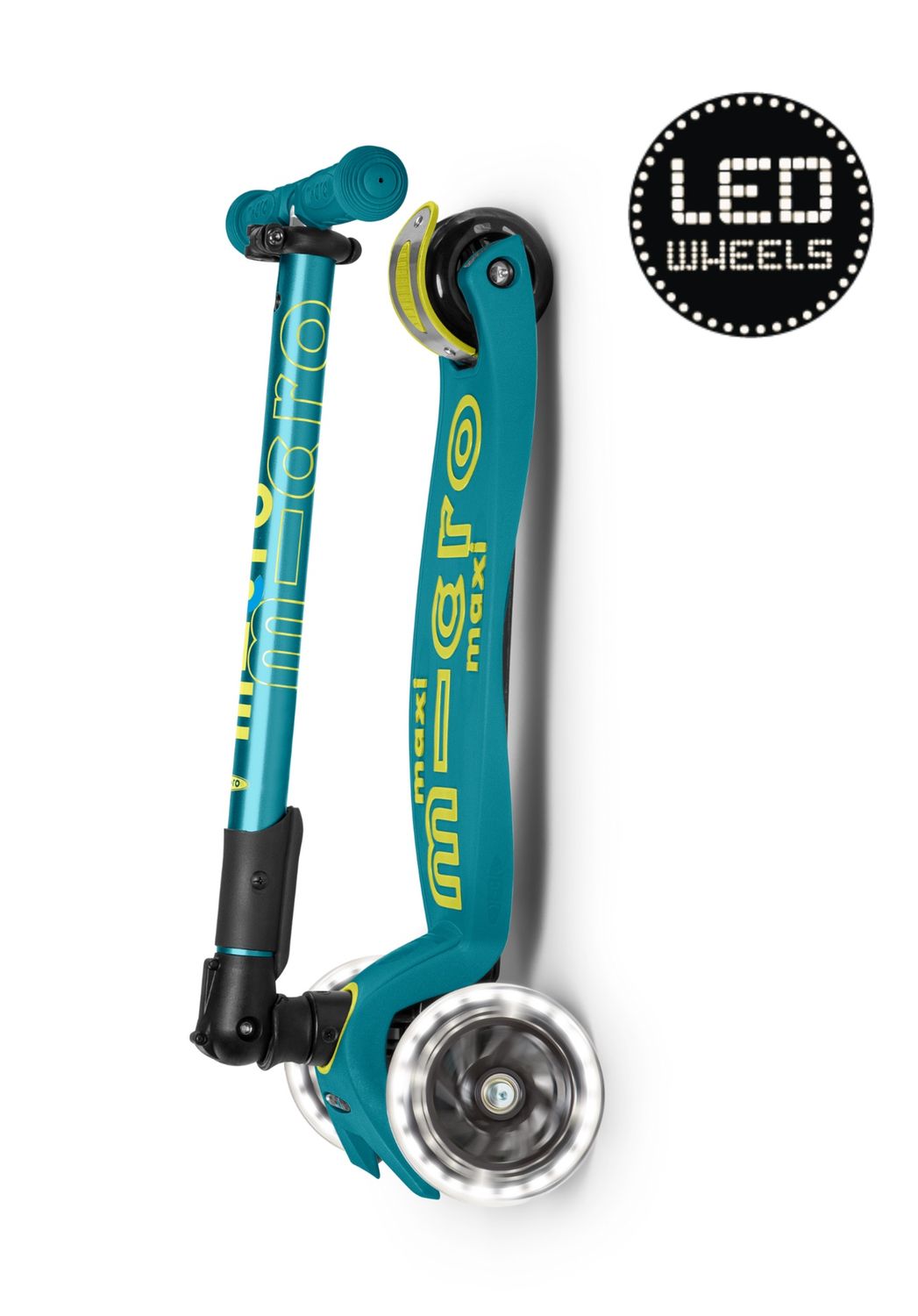 Maxi Micro Step Deluxe Inklapbaar LED Petrol Green