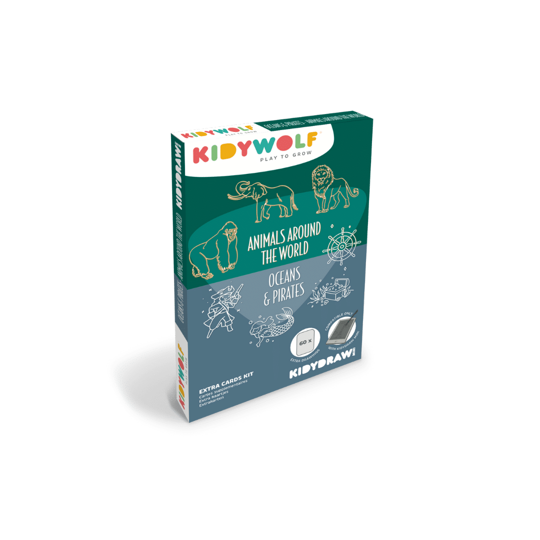 Kidywolf Kidydraw Mini Refill Dieren Wereld &amp; Oceanen Piraten