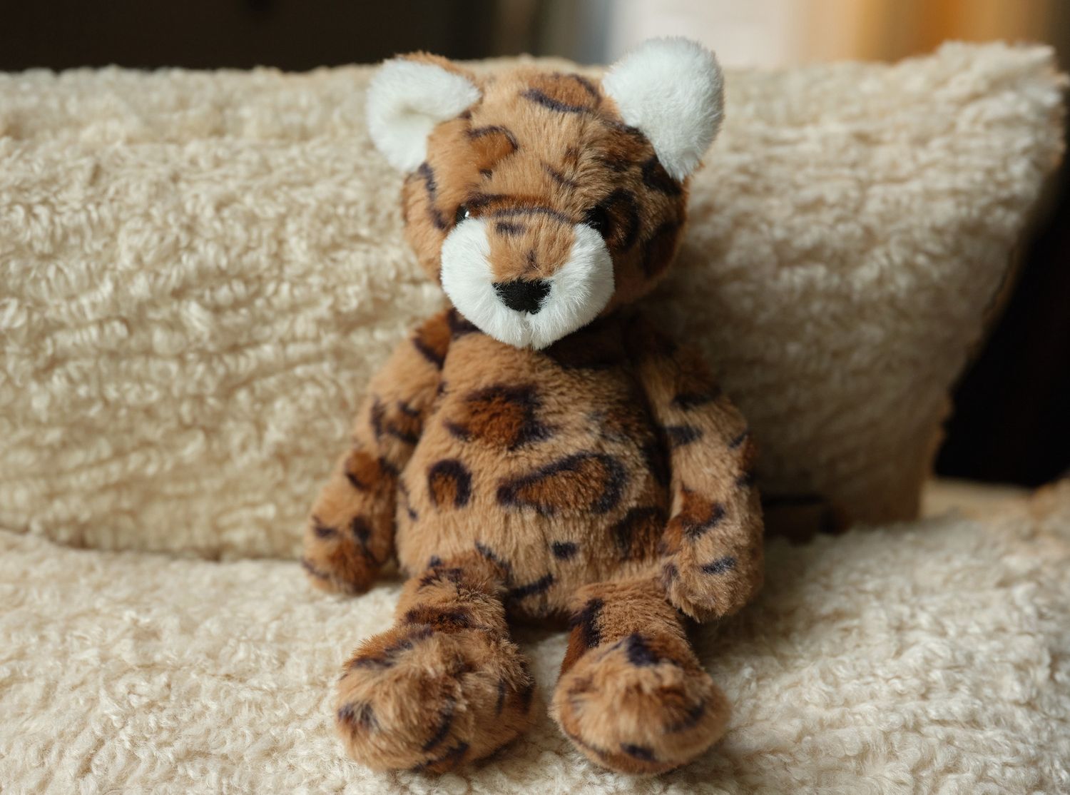 Charlie Bears knuffel Lenny Leopard – bruin (20 cm)