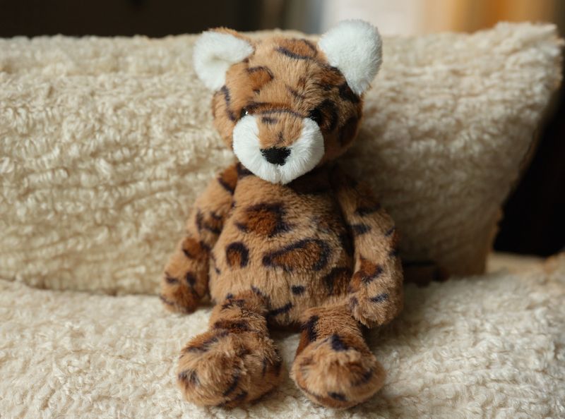 Charlie Bears knuffel Lenny Leopard – bruin (20 cm)