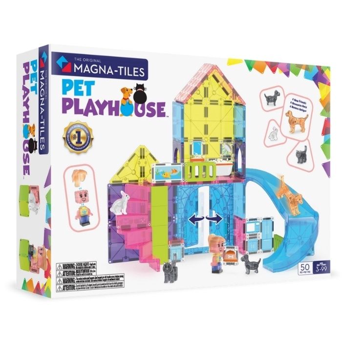 Magna-Tiles Pet Playhouse – magnetische bouwset (50 stuks)