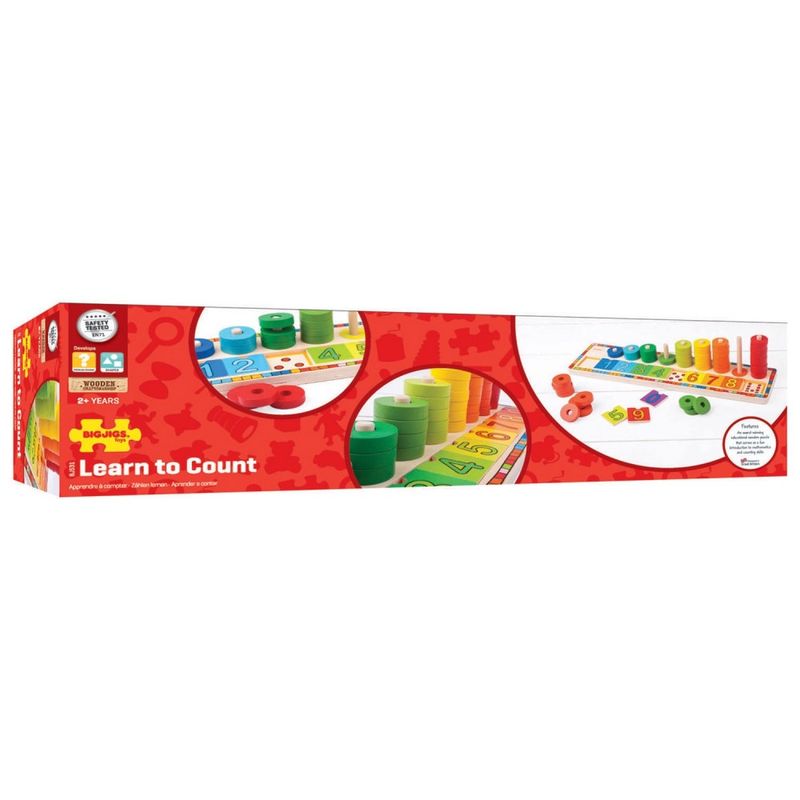 Bigjigs Toys houten speelgoed leerspel Tellen
