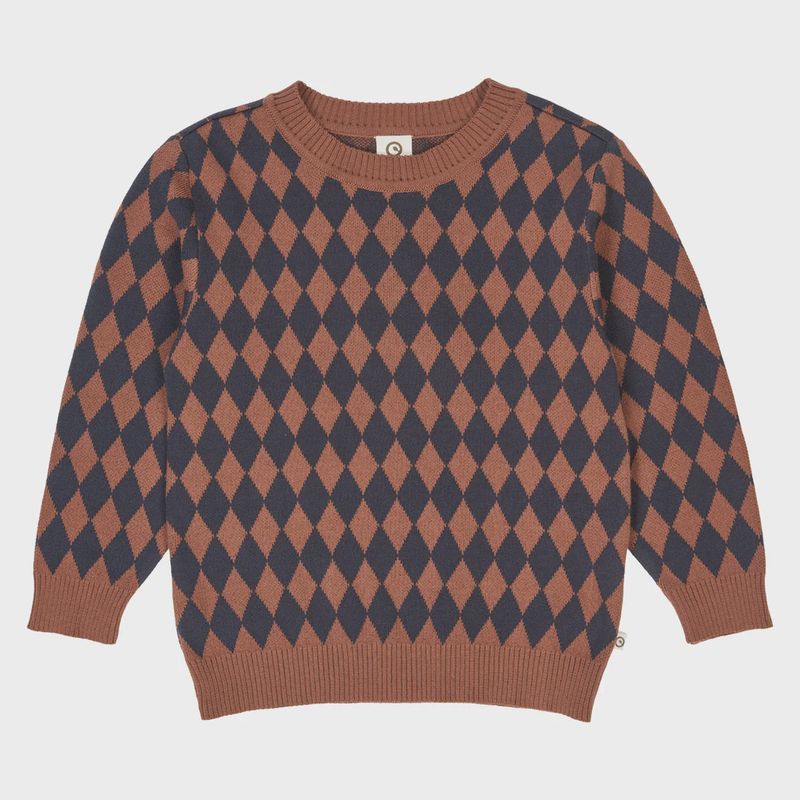 Harlequin knit overalls baby