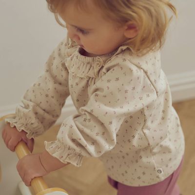 Aster frill collar l/s T baby