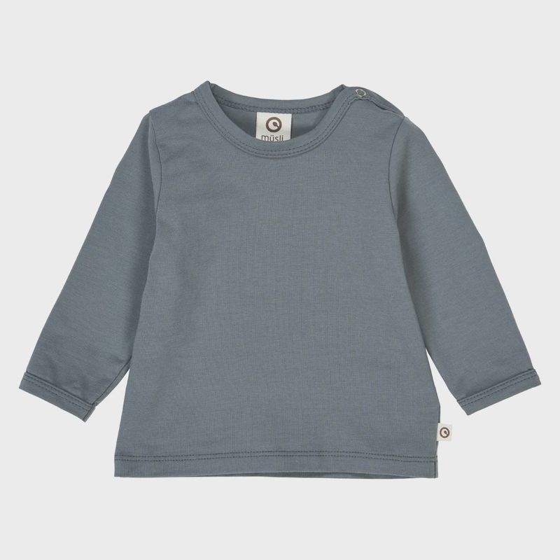 Cozy me l/s T baby- stormy blue