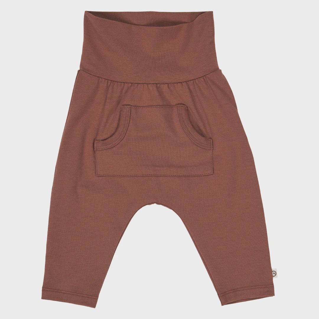 Cozy me pocket pants baby- root