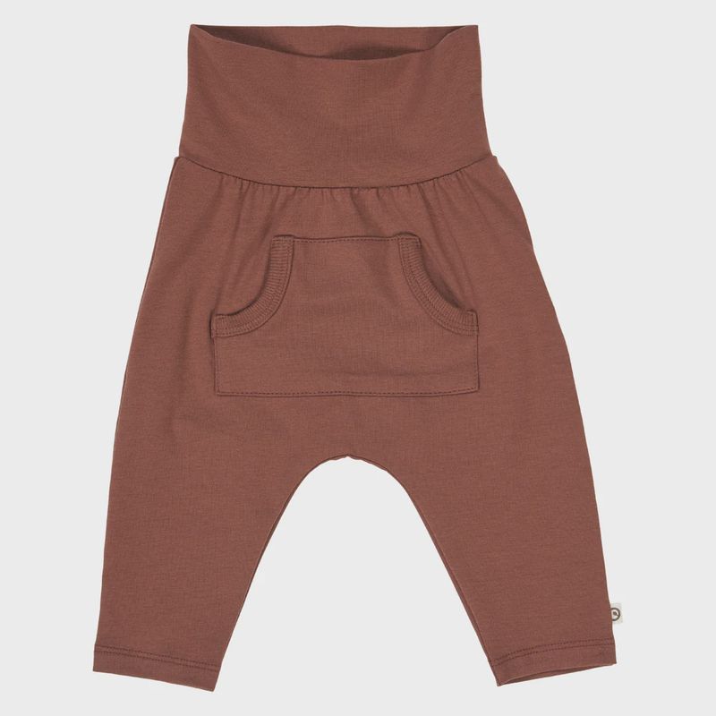 Cozy me pocket pants baby- root