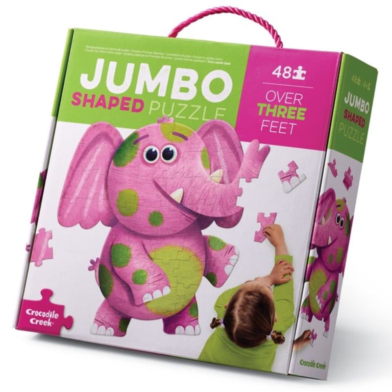 Crocodile Creek Jumbo Olifant puzzel 48 stuks
