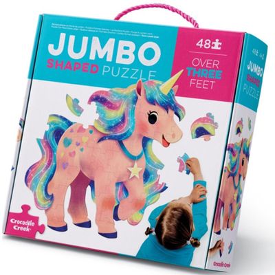 Crocodile Creek Jumbo Unicorn puzzel 48 stuks