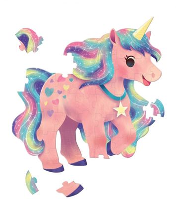 Crocodile Creek Jumbo Unicorn puzzel 48 stuks