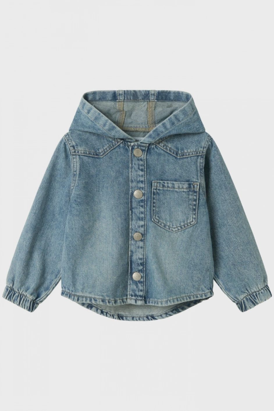 Name it mini - overhemd met capuchon Vintage Medium Blue Denim