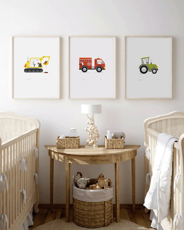 Holliday Illustrates tractor poster A4
