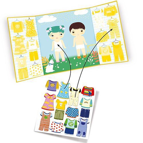 Djeco herbruikbare stickers aankleden