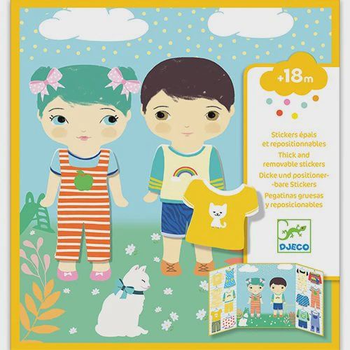 Djeco herbruikbare stickers aankleden