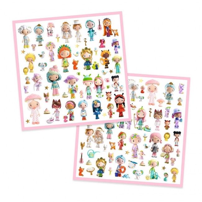 Djeco stickers Tinyly kleine wereld – 160 stuks