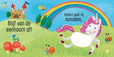 Blijf van de eenhoorn af babyboek – Sam Taplin