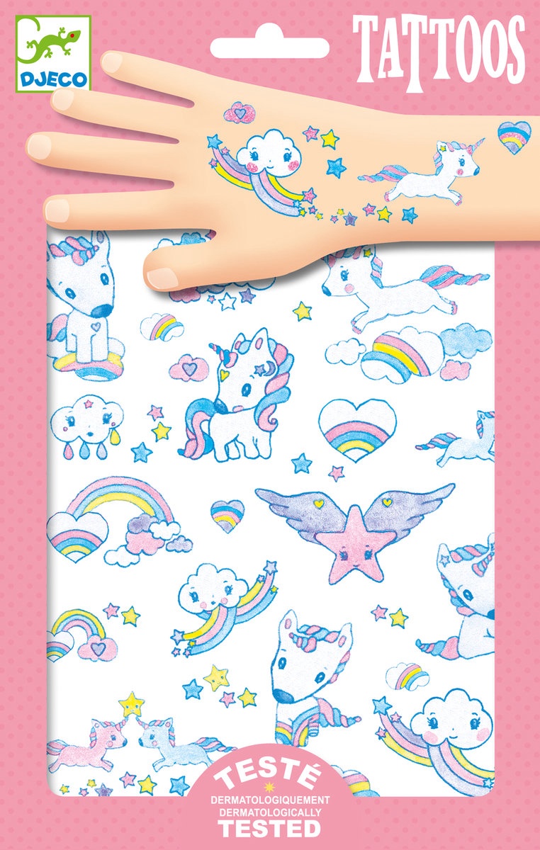 Djeco Glitter Tattoos Eenhoorn