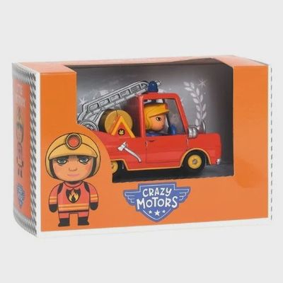 De oldschool brandweer auto in zijn mooie verpakking waarin die geleverd word