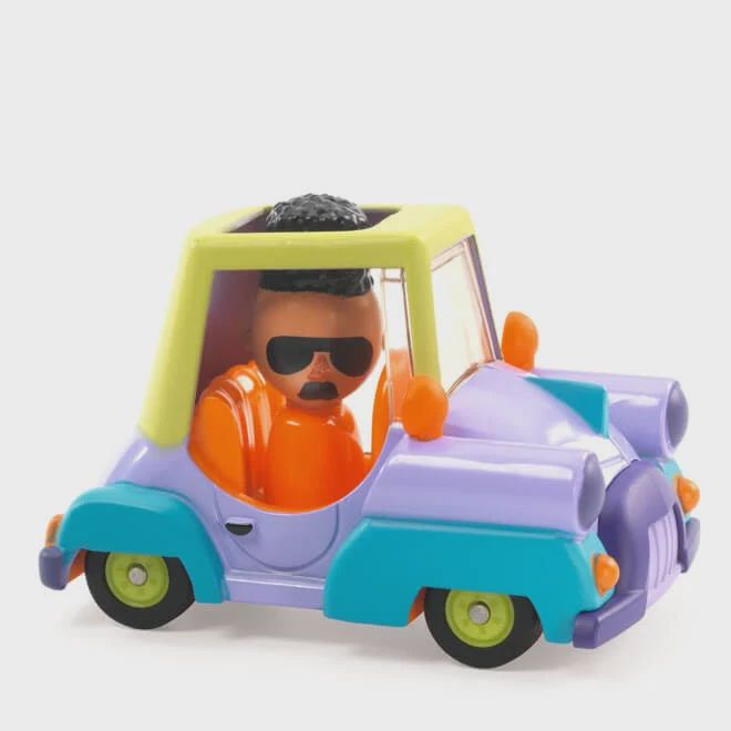 prachtige kleurrijke auto met personage