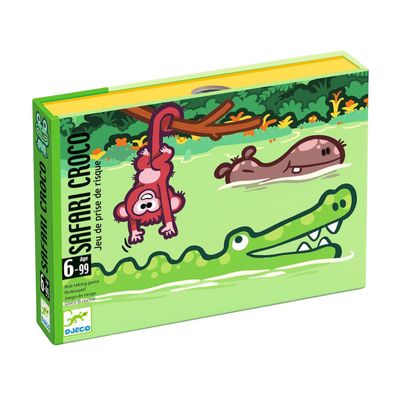 Djeco Safari Croco kaartspel bordspel verpakking