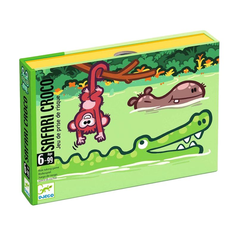 Djeco Safari Croco kaartspel bordspel verpakking