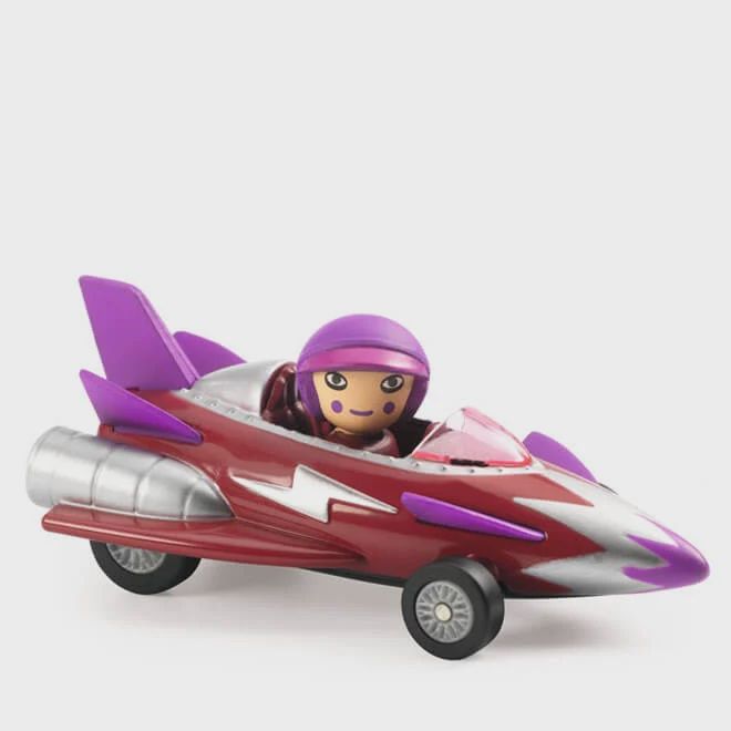 Djeco Crazy Motors Miss Burgundy speelgoedauto