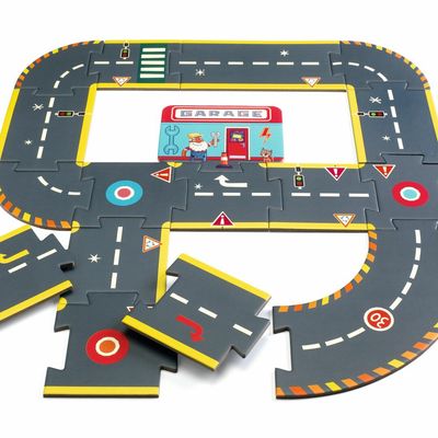 Djeco Puzzel Circuit 26 stukjes puzzel voor de crazy motors