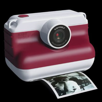 Kidywolf K-Print Pro Camera Rood goodies met foto die geprint word.