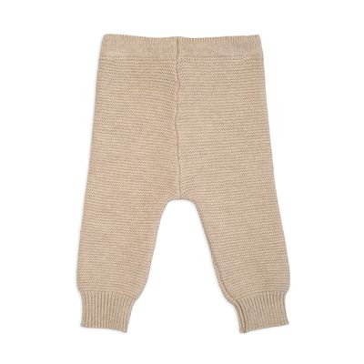 Lodger Gebreid Babybroekje Beige Newborn achterkant