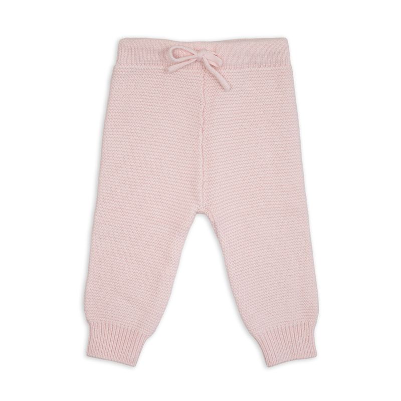 Lodger Babybroekje Knit Tan Newborn voorkant.