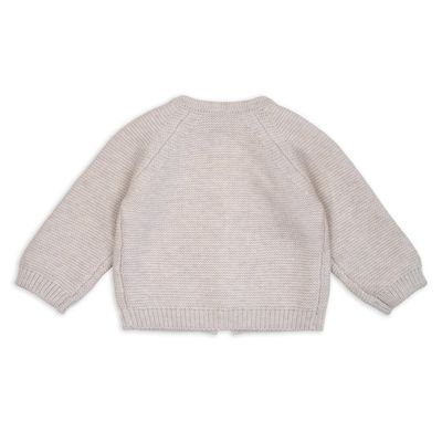 Lodger Babyvestje Merino Wol Birch newborn achterkant.