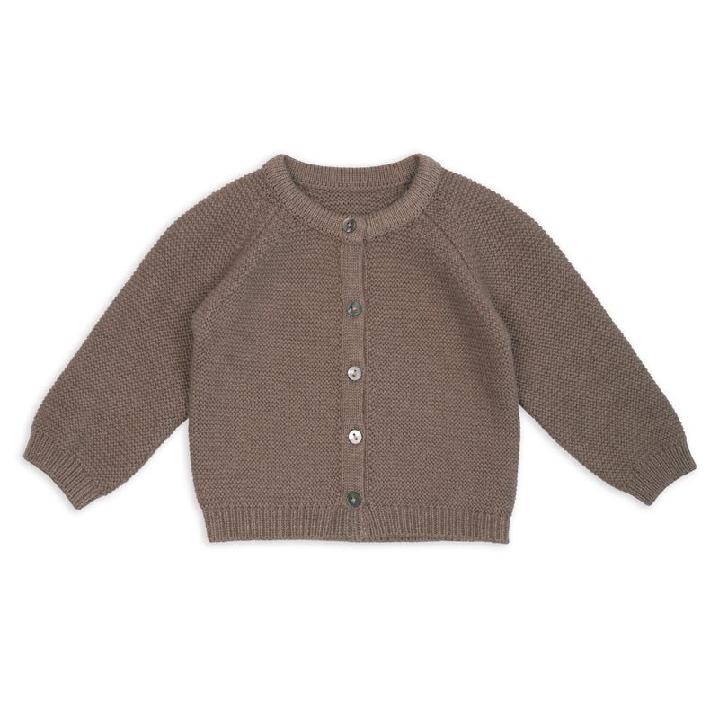 Lodger Babyvestje Merino Wol Buffalo newborn voorkant.