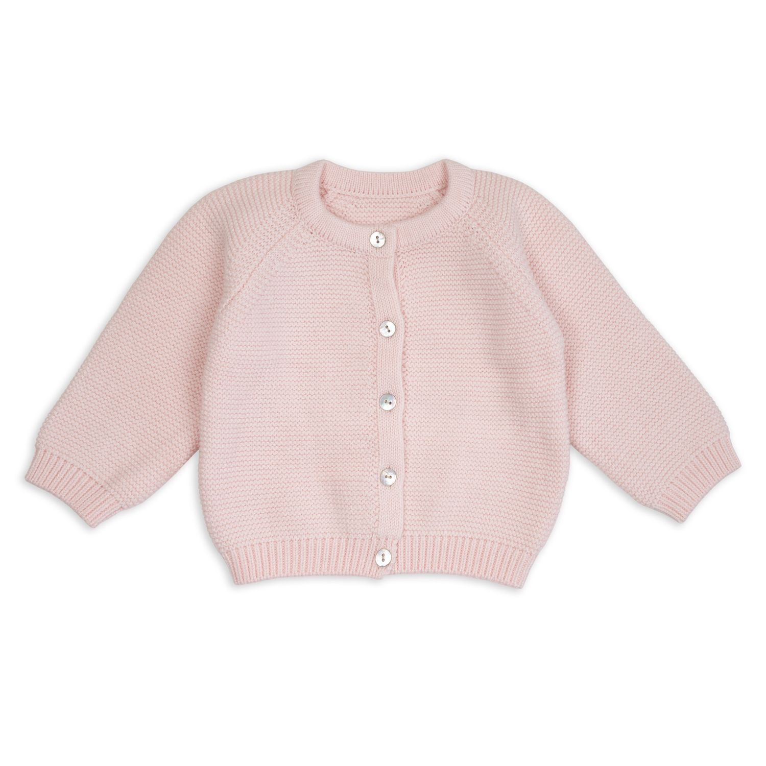 Lodger Babyvestje Merino Wol Tan newborn voorkant.