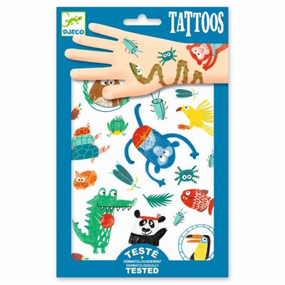 Djeco Tattoos Grappige Dieren knutselen