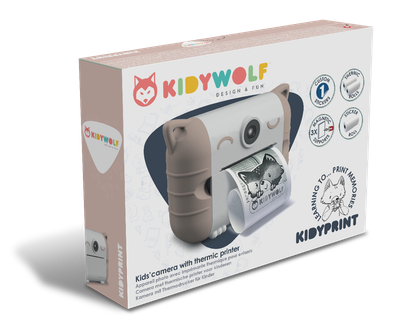 Kidywolf kindercamera Kidyprint – thermische printer roze