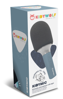 Kidywolf karaoke microfoon Kidymic – blauw
