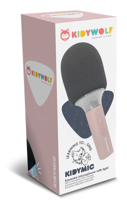 Kidywolf karaoke microfoon Kidymic – roze
