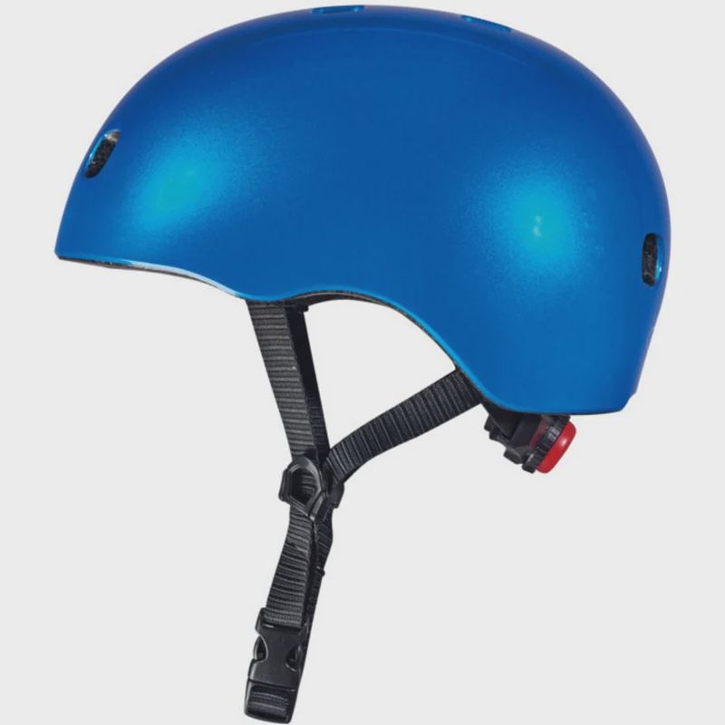 Micro kinderhelm Deluxe blauw metallic 3+